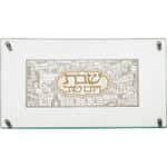 פמוטי קריסטל 9 קנים מהודר עם אבנים 60 ס מ