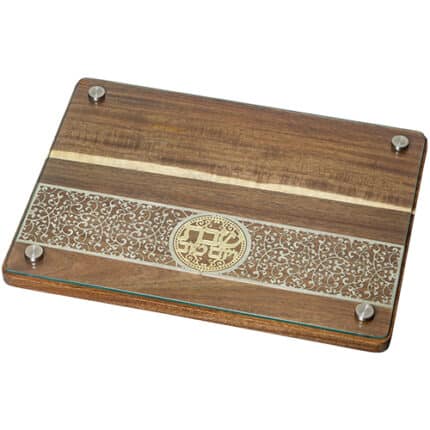 פמוטי קריסטל 9 קנים מהודר עם אבנים 60 ס מ