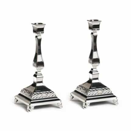 זוג פמוטים דגם פרחים