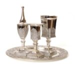 סט הבדלה 4 חלקים מהודר עם עיטורים